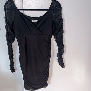 Hollister, Size 2 black mini body con dress